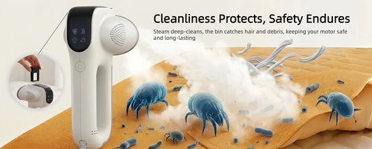 Removing the dust and hair collection bin from the Frolary VS-401 vacuum garment steamer