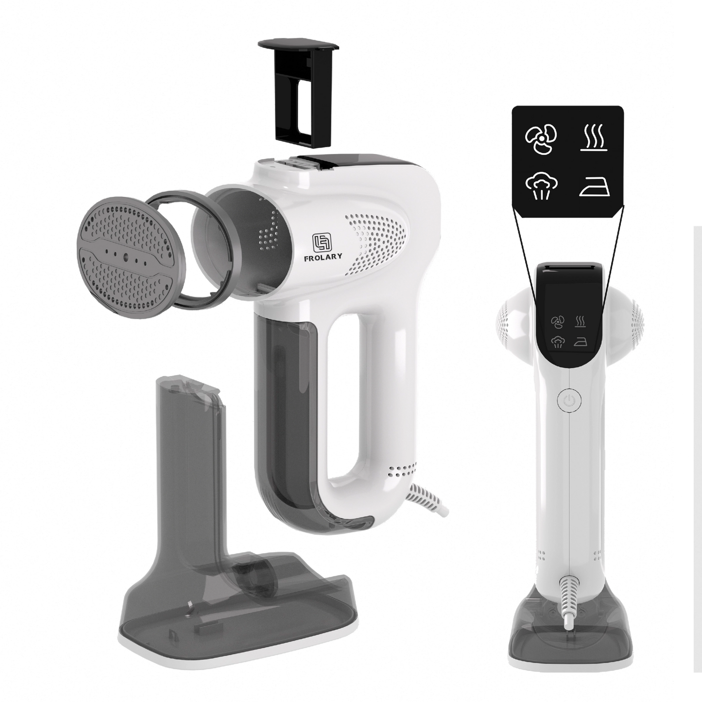 Frolary VS-401 3-in-1 Vacuum Garment Steamer & Iron for clothes